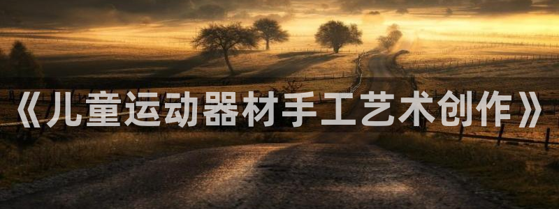 意昂体育4娱乐:《儿童运动器材手工艺术创作》